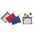 Clear ID Holder w/ Coin Pocket & Key Ring